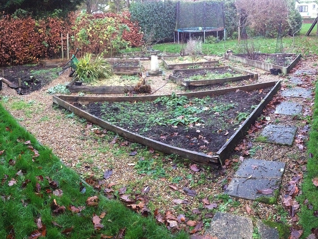 These old beds needed replacing to create a great lawn for playing.