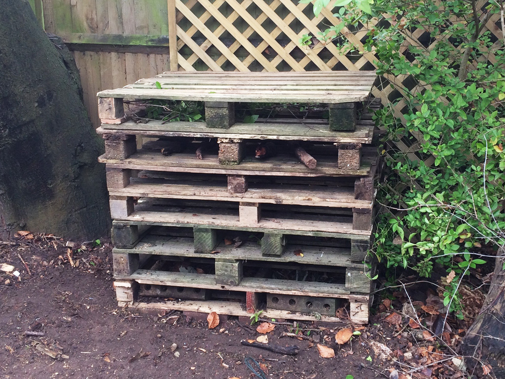 Just a stack of old pallets, right?